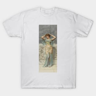 Beauty In A Marble Room by John William Godward T-Shirt